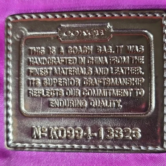 Coach Poppy Op Art Nwot Vibrant Orange Tote with Pink Highlights NWOT - Picture 15 of 17